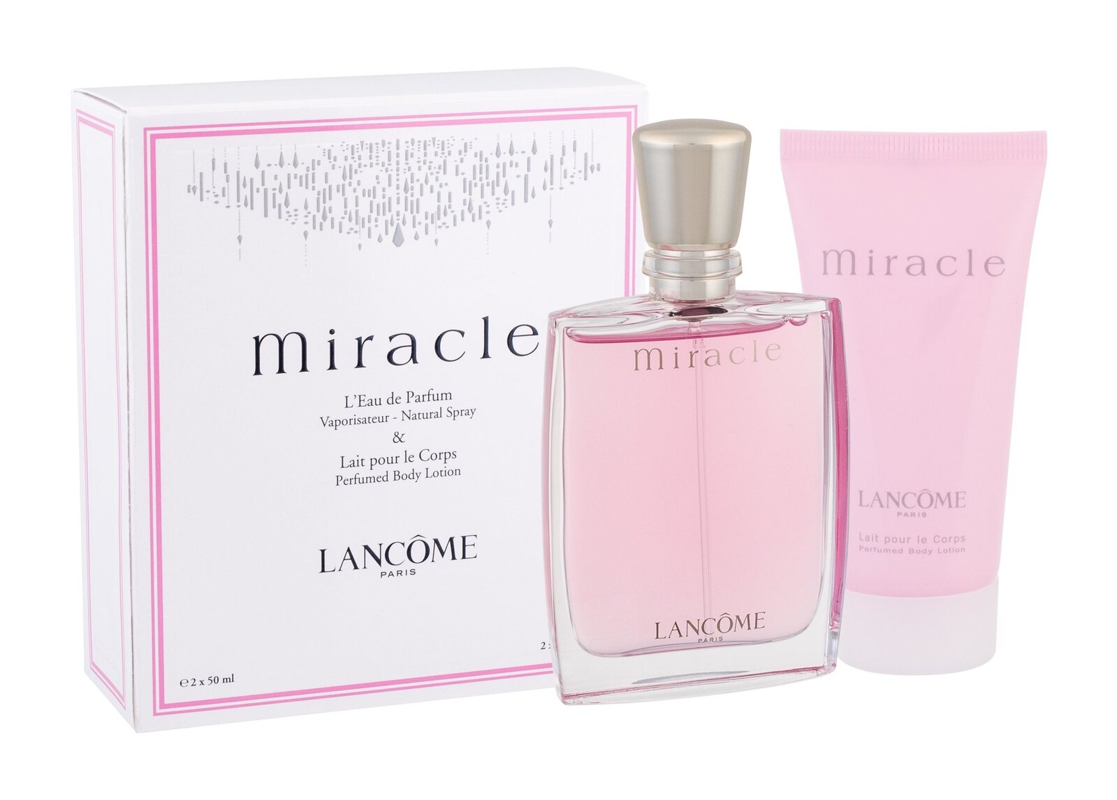 Lancome Miracle 2pcs Gift Set 50ml EDP Spray Women