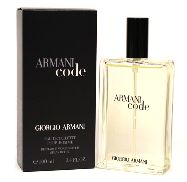 Giorgio Armani Armani Code Pour Homme 100ml Refill EDT Spray Men