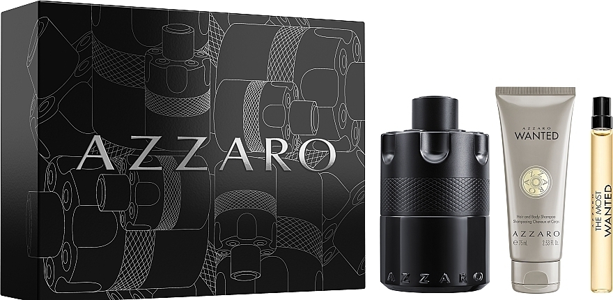 Azzaro The Most Wanted Intense (Pre-Sale) 3pcs Gift Set 100ml EDP Spray Men (Warm Spicy Amber)(RARE)